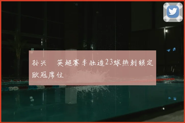 孙兴慜英超赛季独造23球热刺锁定欧冠席位